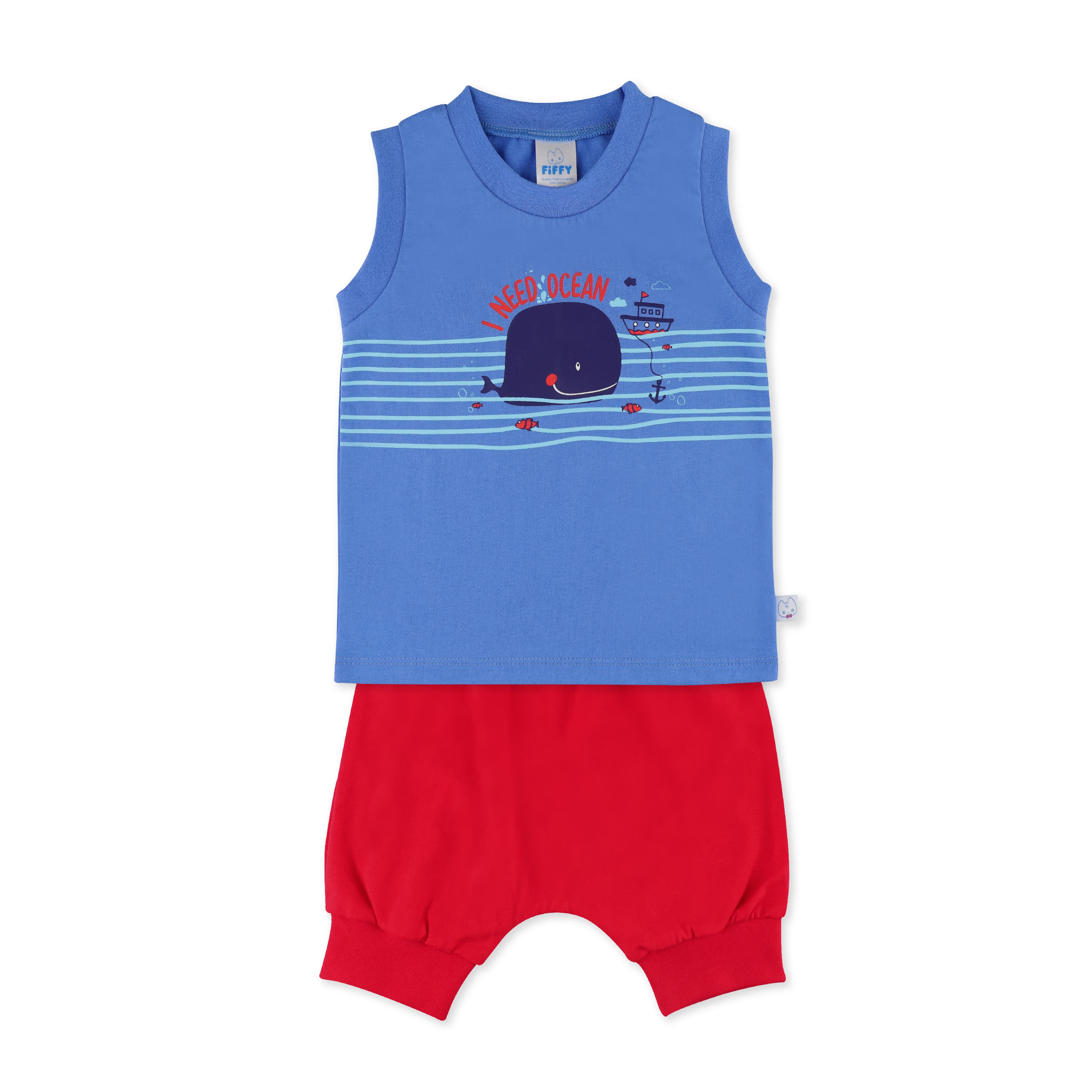 FIFFY SWIMMING WHALE TANK TOP SUIT