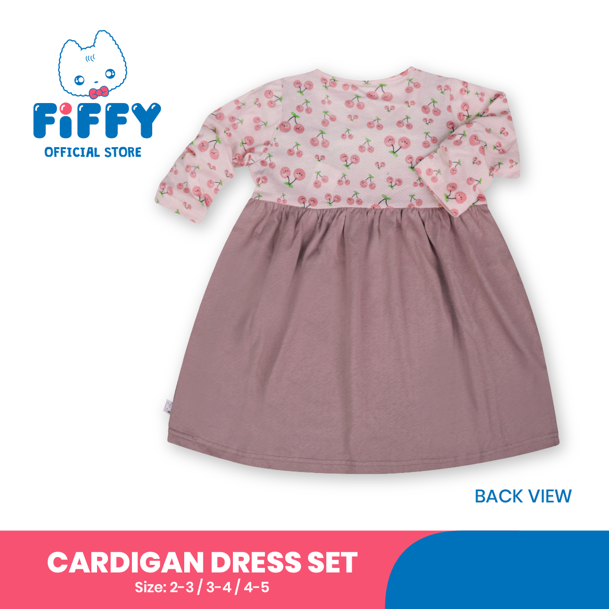 FIFFY CHERRY SMILE CARDIGAN DRESS