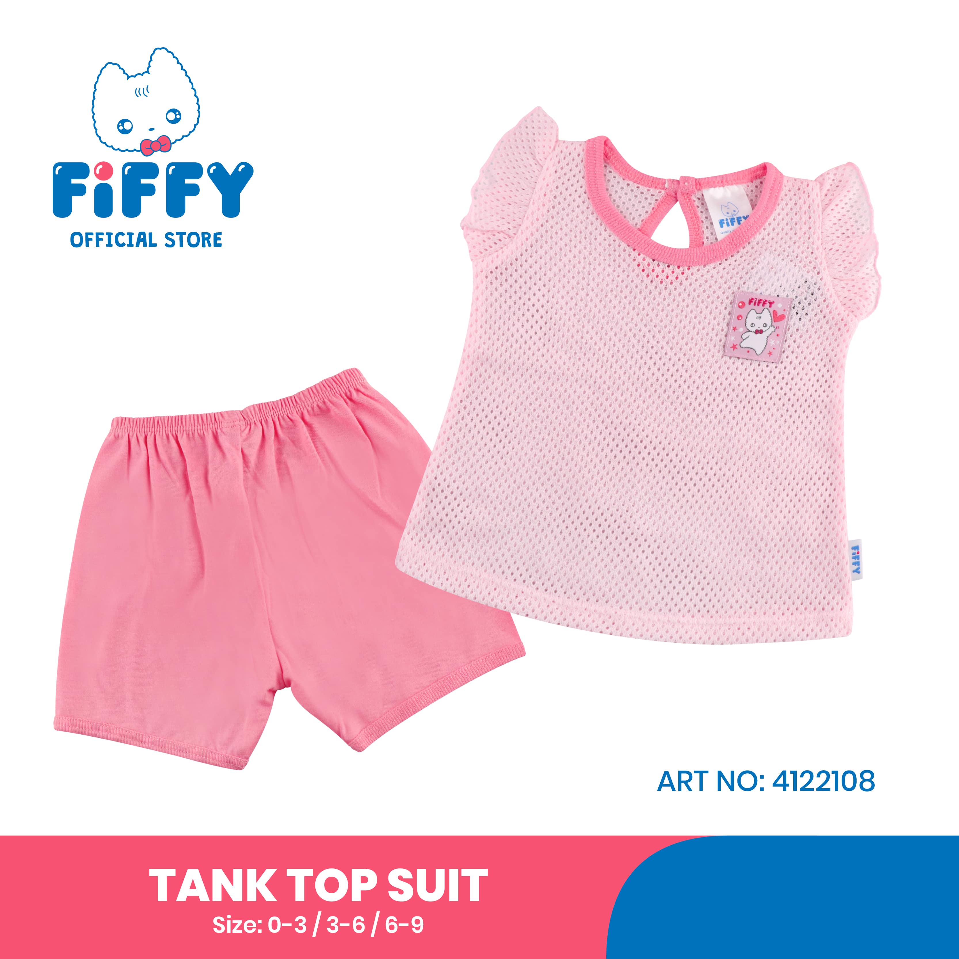 FIFFY PINKY HEART TANK TOP SUIT