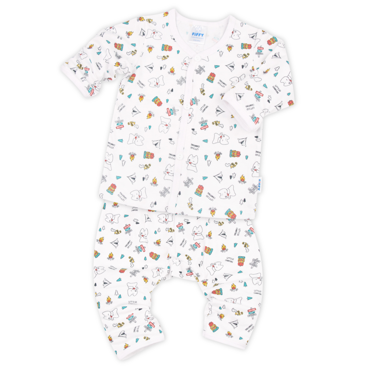 FIFFY CAMPING ADVENTURE LONG SLEEVE VEST SUIT