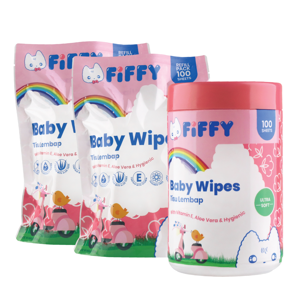 FIFFY ULTRA SOFT WIPES COMBO PACK (1 CAN+ 2 REFILL PACK) 98-032