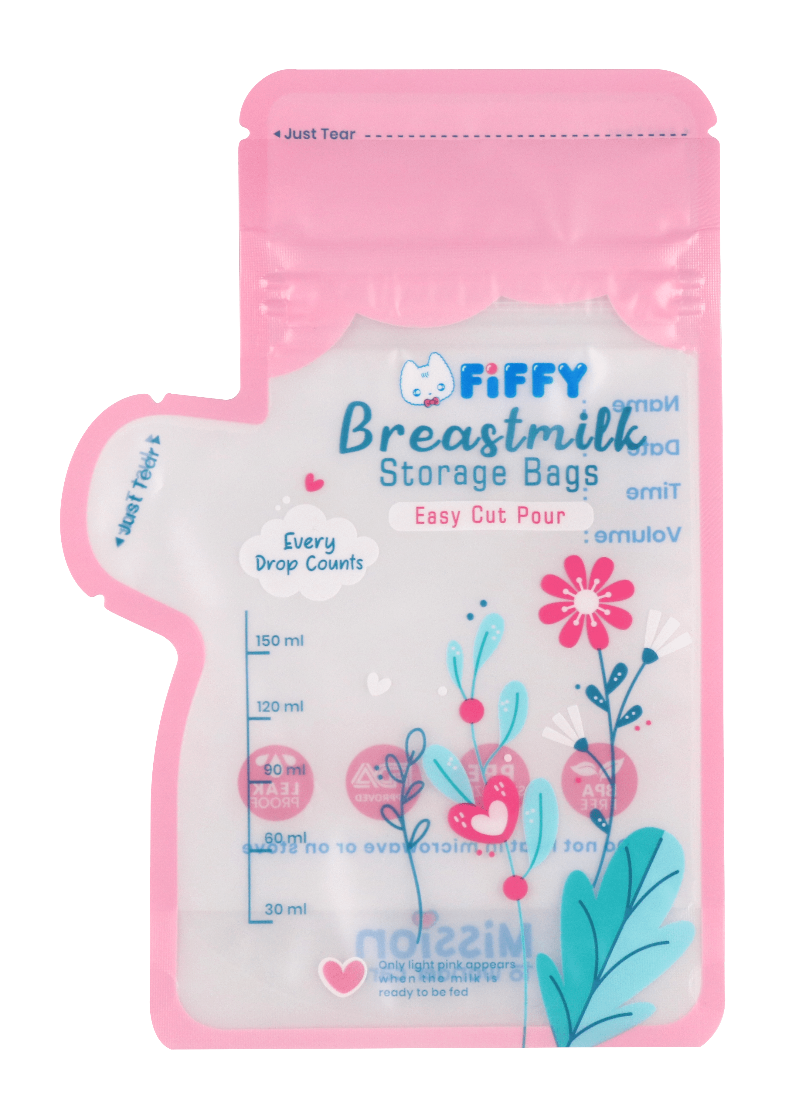 FIFFY BREAST MILK STORAGE BAG 5OZ (30PCS)