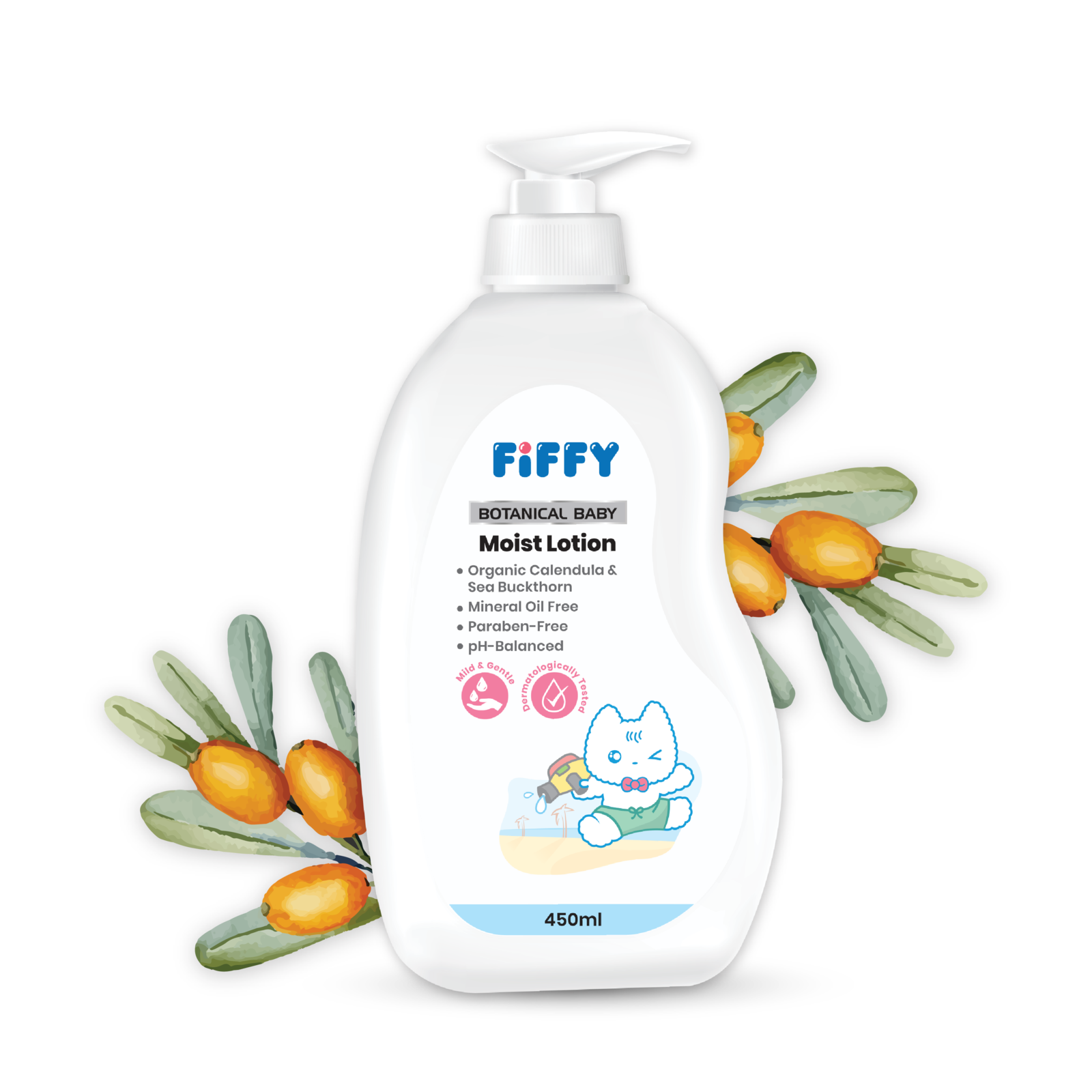 FIFFY BOTANICAL BABY MOIST LOTION (450ML)