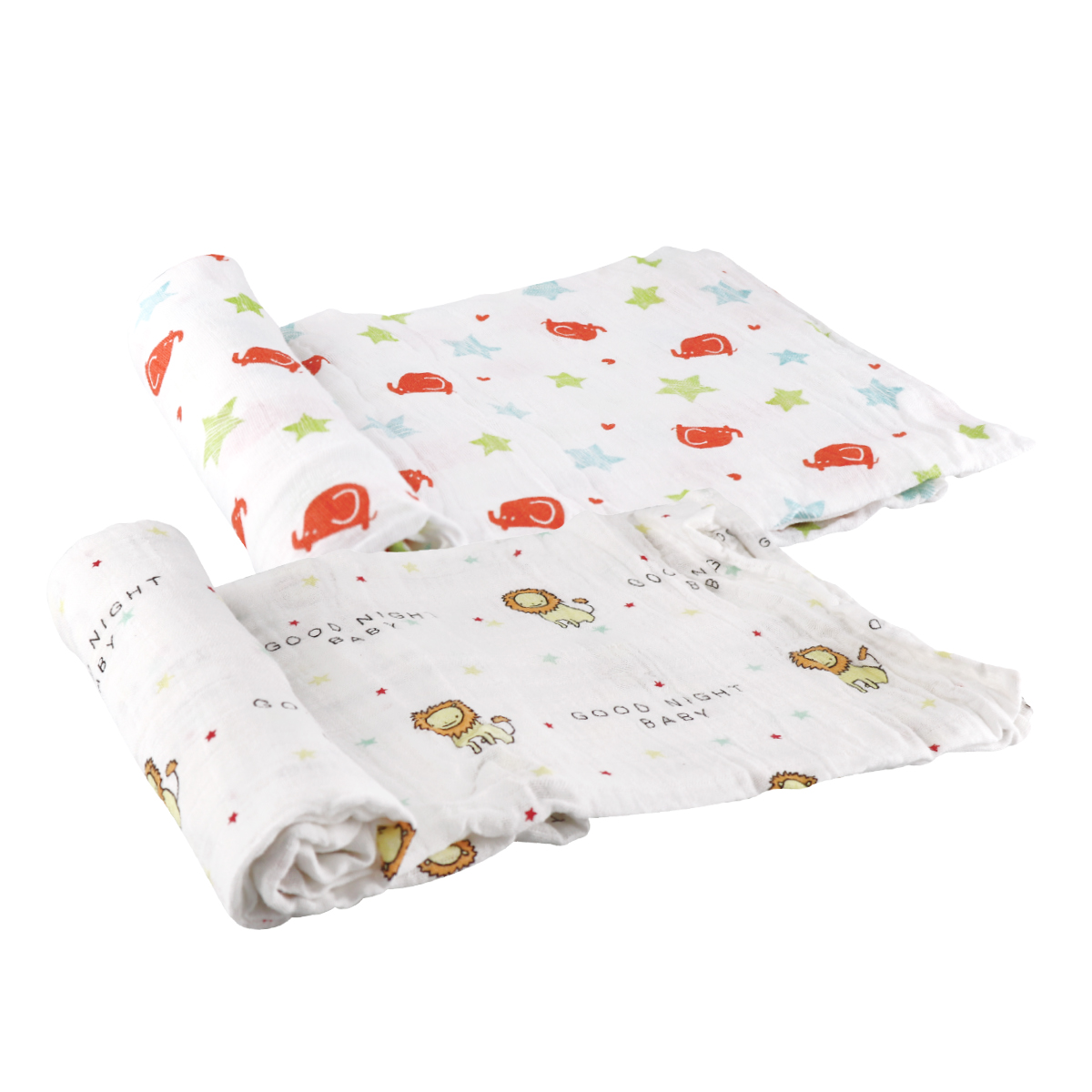 FIFFY SOFT & VENTILATED BABY SWADDLE (2PCS / PACK)