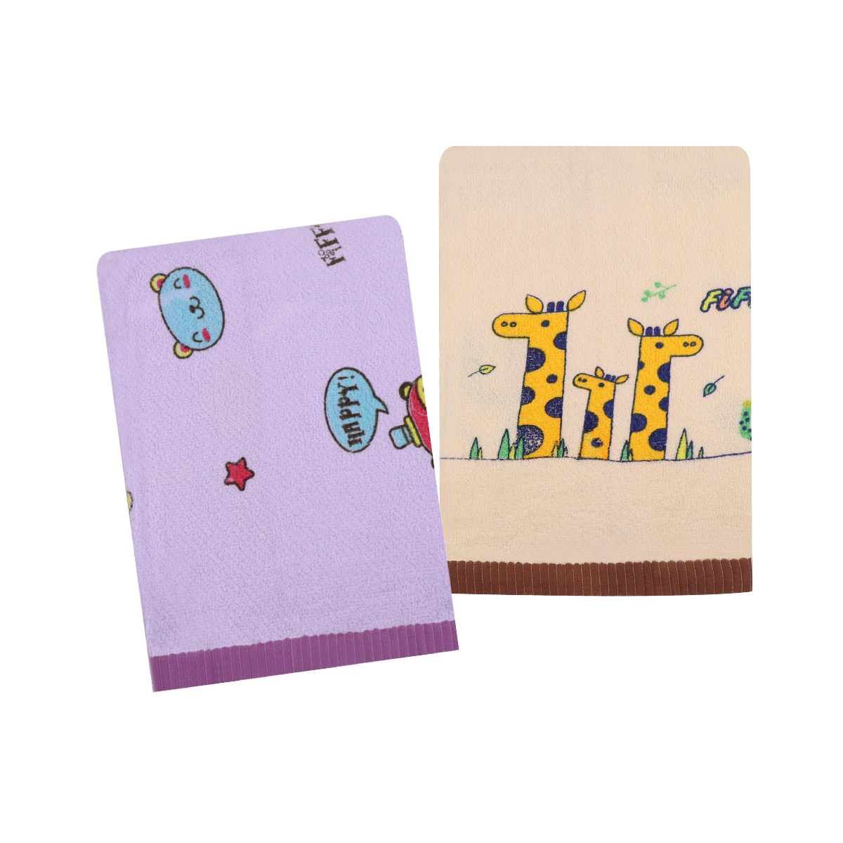 FIFFY BABY BATH TOWEL (2 PCS / PACK)