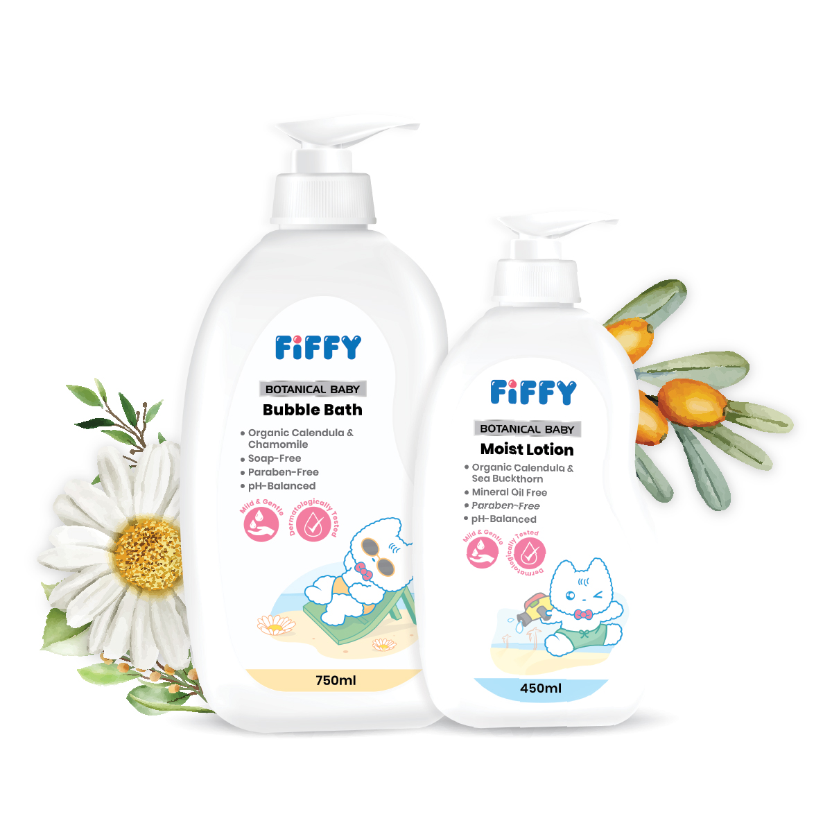 FIFFY BOTANICAL BABY BATH & LOTION COMBO