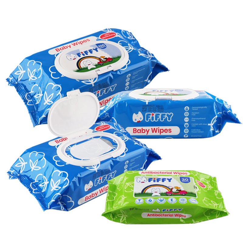 FIFFY BABY CALENDULA WIPES (100 SHEETS X 3 + 30 SHEETS) 98-140